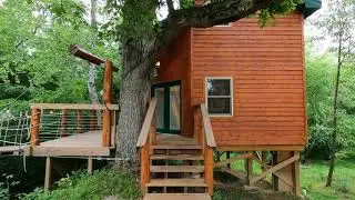 Shawnee Forest Treehouse Cabin Rental Walk Through