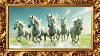 Horses Framed Painting 4K | 2 Hours | TV Wallpaper | Frame Tv Art Wallpapers