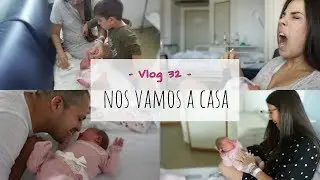 NOS VAMOS A CASA LOS 4 |LACTANCIA + PRIMER BAÑO DE SOFÍA (Vlog 32)