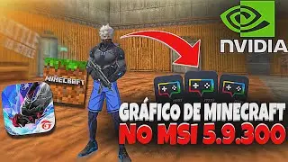 COMO COLOCAR O GR&Aacute;FICO DE MINECRAFT NO FREE FIRE PELO MSI 5.9.300 EM 2025! ( + FPS + DESEMPENHO ) ✅🔥