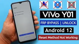 Vivo Y01 Frp Bypass New Security 2024 | Activity Launcher Not Working | Y01 Google Account Unlock