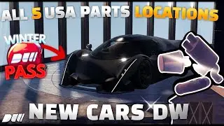 *UPDATE* ALL 5 USA BARN FINDS PARTS LOCATIONS | DRIVE WORLD | NEW CAR! ROBLOX DRIVE WORLD PARTS