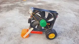 How to make roller car Useing computer cpu fan | Cpu life hack | Amazing car | CPU fan toys