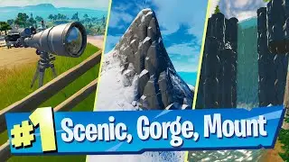Visit Scenic Spot, Gorgeous Gorge and Mount Kay Location - Fortnite