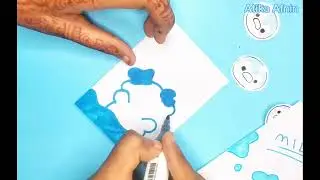 Mini blue theme cards || Blue theme Cards || 3 blue  cards idea || Card || Atika Afnin