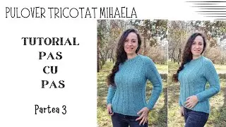 Pulover tricotat Mihaela-Tutorial pas cu pas p3
