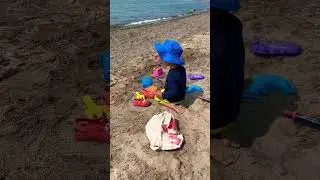 Beach fun play with my brother #shorts #fun #playing #playtime #kidsvideo #kids #boys #beach #viral
