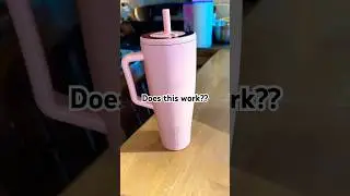 Это работает?? Стакан Br&uuml;Mate Era объемом 40 унций с ручкой и трубочкой.