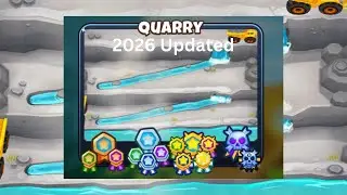Quarry [Hard Standard] Guide | No Monkey Knowledge | BTD 6 (2025 Updated) 4K