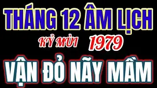 Vận đỏ nãy mầm, tháng 12 âm! tử vi Kỷ Mùi 1979! Thần Tài đánh dấu, kho vàng chỉ để dành cho! 
