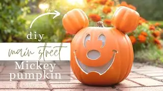 DIY Main Street Mickey Pumpkin | Disney halloween decorations