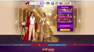 Lady Popular ~ Sparkling ~ Bubbles in Pure Gold
