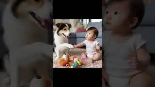 When your dog takes babysitting seriously #shorts #animals #cute #animalstories #cuteanimals #love
