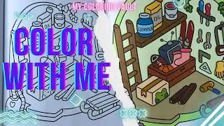 Color with me |  TOOL SHED | ASMR | Ohuhu alcohol markers | Coco Wyo Little Corner