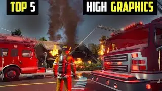 Top 5 Firefighter Games For Android 2023 || Emergency Rescue Games || Truck simulator games HD