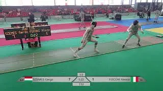 2025 741 T32 13 M F Individual Genova ITA 7 FOCONI ITA vs SZEMES HUN