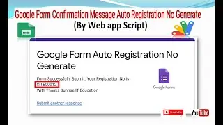 how to google form receipt no automatically generated II Custom Confirmation Message in Google form