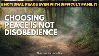 BOUNDARIES ARE NOT DISRESPECT! &mdash; Choose EMOTIONAL SAFETY WITH ALLAH