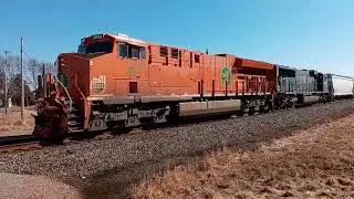 EJ&E 3023 Heritage Unit Leads CN M341 Thru Blenker, WI