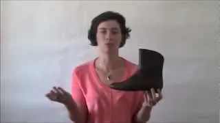 Brown leather flat heel ankle boot (item # 3632)