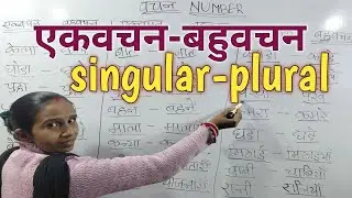 एकवचन-बहुवचन/singular-plural/class-1के लिए/ बच्चों के लिए महत्वपूर्ण
