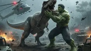 🎬  Hulk vs T-Rex | Brutal Jungle Fight | Ultra-Realistic Fan-Made Cinematic #GreenHul