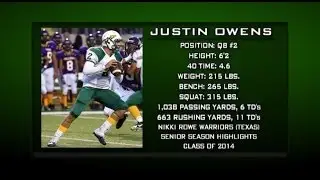 Nikki Rowe Warriors QB #2 Justin Owens (Senior Highlights)