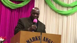 REV KIMUHU PREACHING DURING SUNDAY SERVICE AT DT MARK&rsquo;S Ang Church.