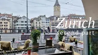 Zurich Switzerland second part 13.10.2022 long walking city tour without talking