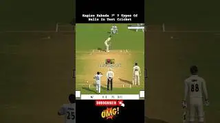 Kagiso Rabada 🇿🇦 7 Types Of Balls in Test Cricket 😱 RC24 #shorts #shortsfeed