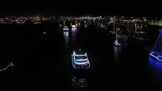 Ventura Harbor Parade of Lights and Fireworks Mavic 2 Pro Drone Footage December 14, 2019