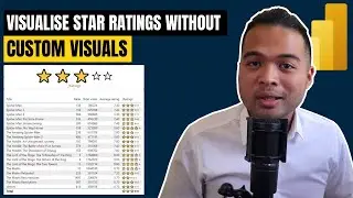 Visualise STAR RATINGS without CUSTOM VISUALS in Power BI // Beginners Guide to Power BI 2022