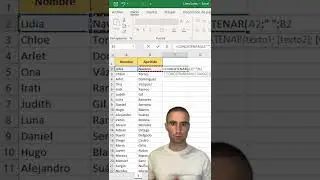 Unir nombre y apellido en una sola celda en Excel