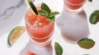 Watermelon Mint Margarita Mocktail Recipe