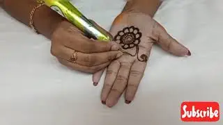 SIMPLE MEHANDI DESIGN | MEDIKA DESIGNS | 1