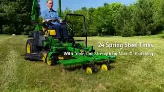 LP83252 &mdash; John Deere 48inch Z-THATCHER Front-Mount ZTrack&trade; Dethatcher