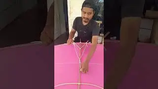 tutorial pemasangan tali goci layangan #layangan #kite