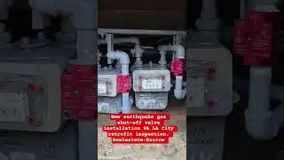 How to install automatic earthquake gas shut-off valve #escrow #realestate#realtor#apartment #la