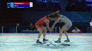 1/8 WW - 57 kg: V. CHUMIKOVA (RWF) v. P. GIL (POL)