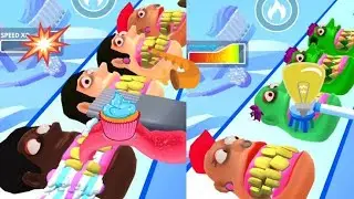 Teeth Runner! 👄😬 Big Update !! All Levels Gameplay Android, ios #TeethRunner #PancakeRun