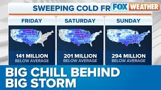 Cold Front Associated With Cross-Country Storm Sends Temperatures Downward