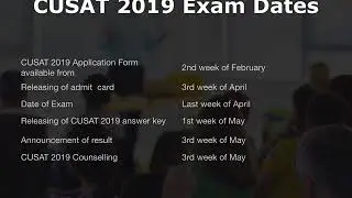 CUSAT 2019 Engineering Exam - Facts and Details