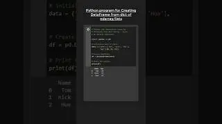 Creating PANDAS DataFrame from Dictionary of ndarray/List in Python 😎🆒😱 