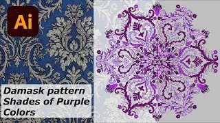 Shades of Purple, Damask pattern