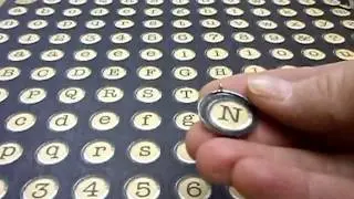 Typewriter Key Jewelry Quick DIY with pre-cut alphabet and charm bases, glass domes