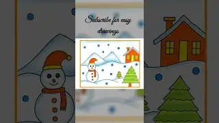 winter season drawing #shorts