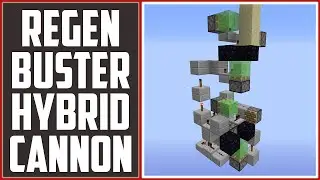 Гибридная пушка Regen Buster Slime - Компактная 4x4 [Руководство по пушке Minecraft!]