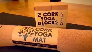 Natural Yoga Props - Cork Yoga Mat and Cork Yoga Blocks