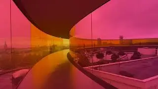 ARoS rooftop installation by Olafur Eliasson in Aarhus, Denmark
