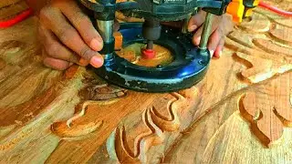 Router machine wood carving | door carving design | by pvj wood carving